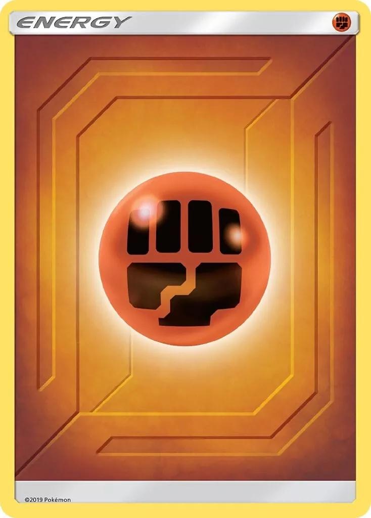 Hidden Fates Fighting Energy Pokémon card
